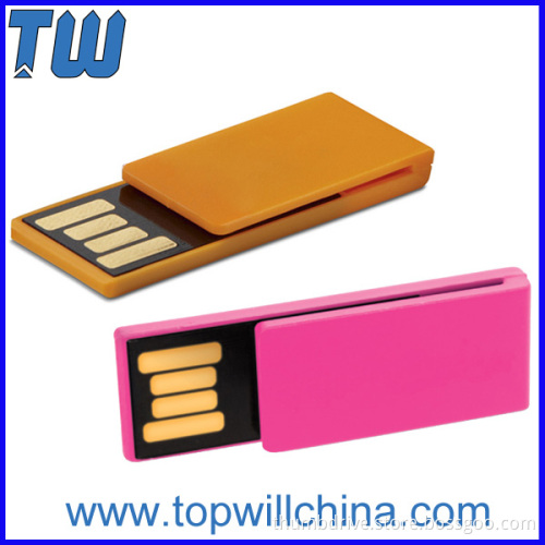 Plastic Paper Clip Usb Flashdrive Logo Printing